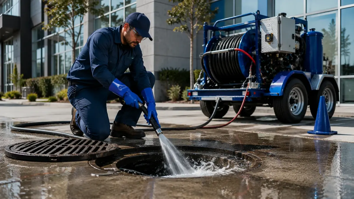 Commercial Hydro Jet Drain Cleaning in Fairfield