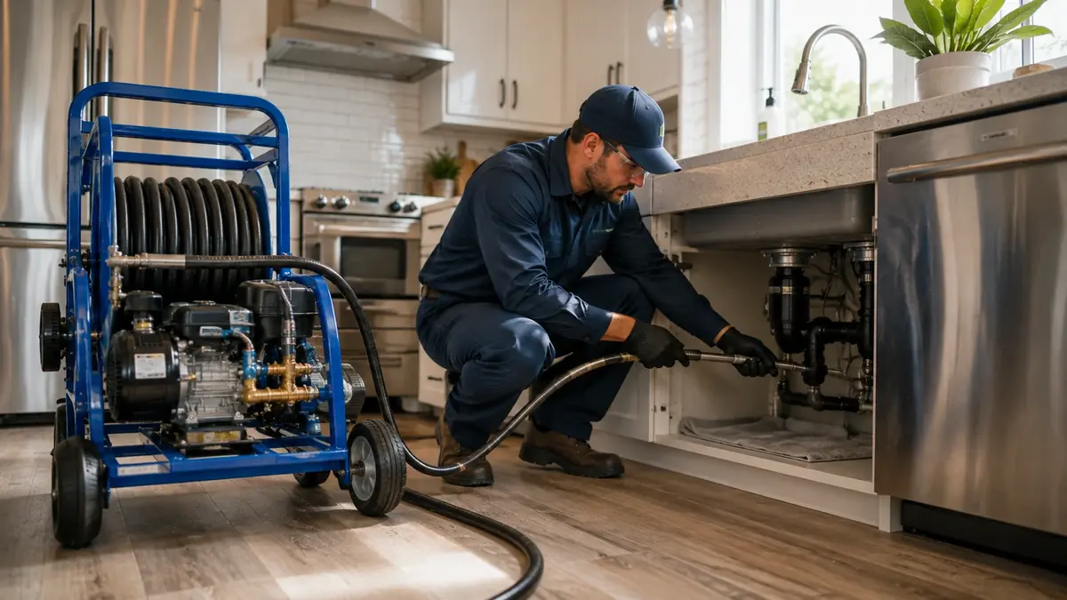 Kitchen Drain Hydro Jetting in Fairfield