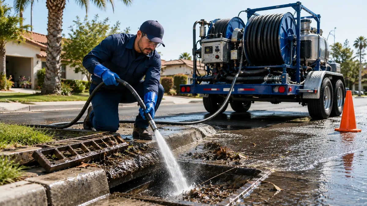 Storm Drain Hydro Jet Cleaning in Fairfield